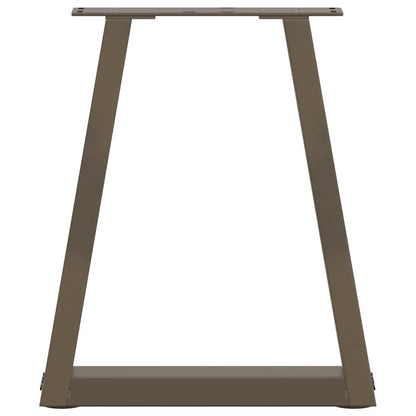 Couchtischbeine V-Form 2 Stück Naturstahl 38x(42-43,3) cm Stahl
