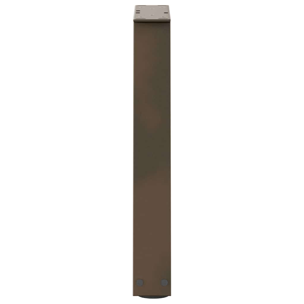 Couchtischbeine V-Form 2 Stück Naturstahl 38x(42-43,3) cm Stahl