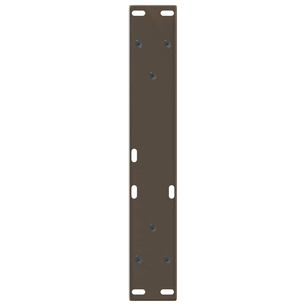Couchtischbeine V-Form 2 Stück Naturstahl 38x(42-43,3) cm Stahl