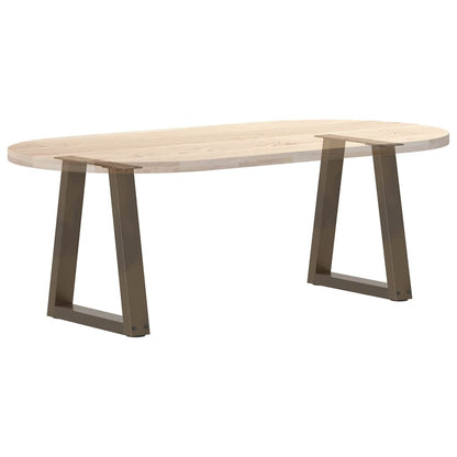 Couchtischbeine V-Form 2 Stück Naturstahl 38x(42-43,3) cm Stahl