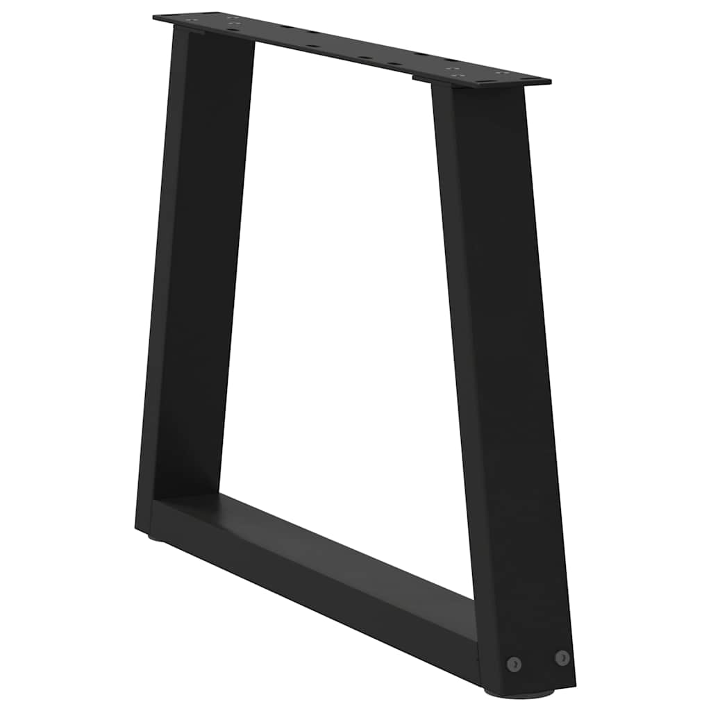 Couchtischbeine V-Form 2 Stück Schwarz 50x(42-43,3) cm Stahl