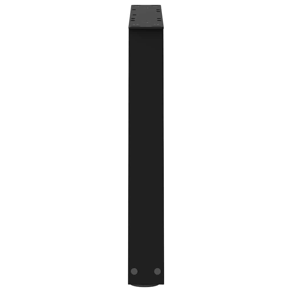 Couchtischbeine V-Form 2 Stück Schwarz 50x(42-43,3) cm Stahl