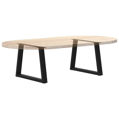 Couchtischbeine V-Form 2 Stück Schwarz 50x(42-43,3) cm Stahl