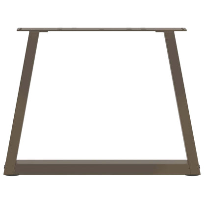 Couchtischbeine V-Form 2 Stück Naturstahl 50x(42-43,3) cm Stahl
