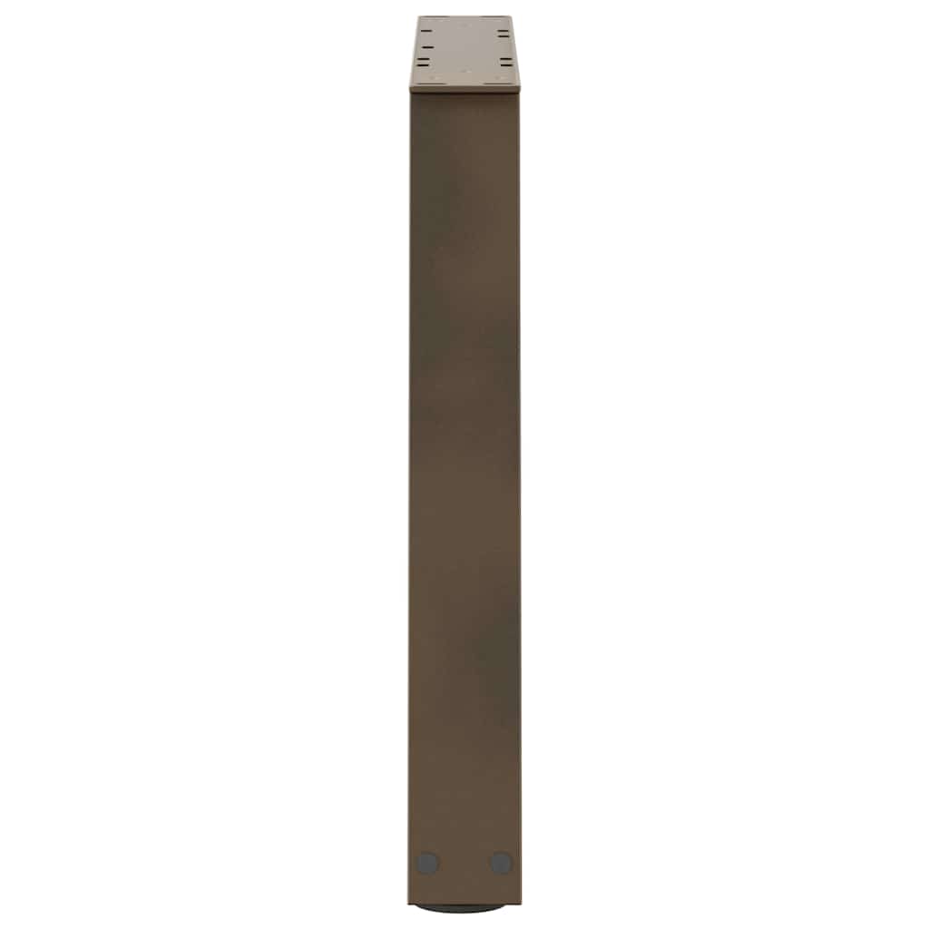 Couchtischbeine V-Form 2 Stück Naturstahl 50x(42-43,3) cm Stahl