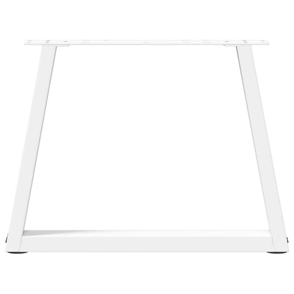 Couchtischbeine V-Form 2 Stück Weiß 60x(42-43,3) cm Stahl