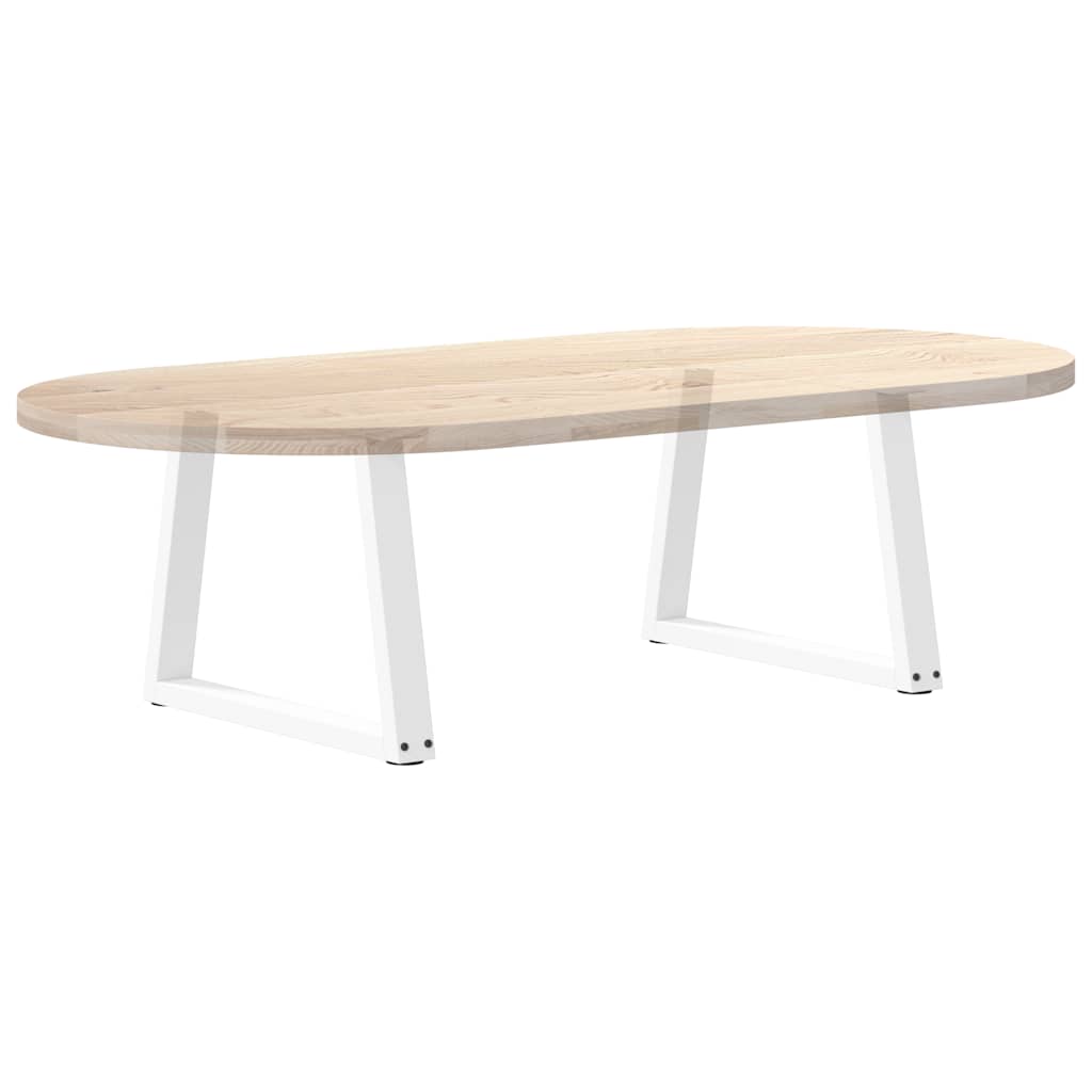Couchtischbeine V-Form 2 Stück Weiß 60x(42-43,3) cm Stahl