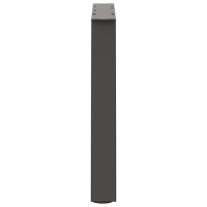 Spisebordsben V-Shape 2 Stk Antracit 60x(42-43,3) cm Stål
