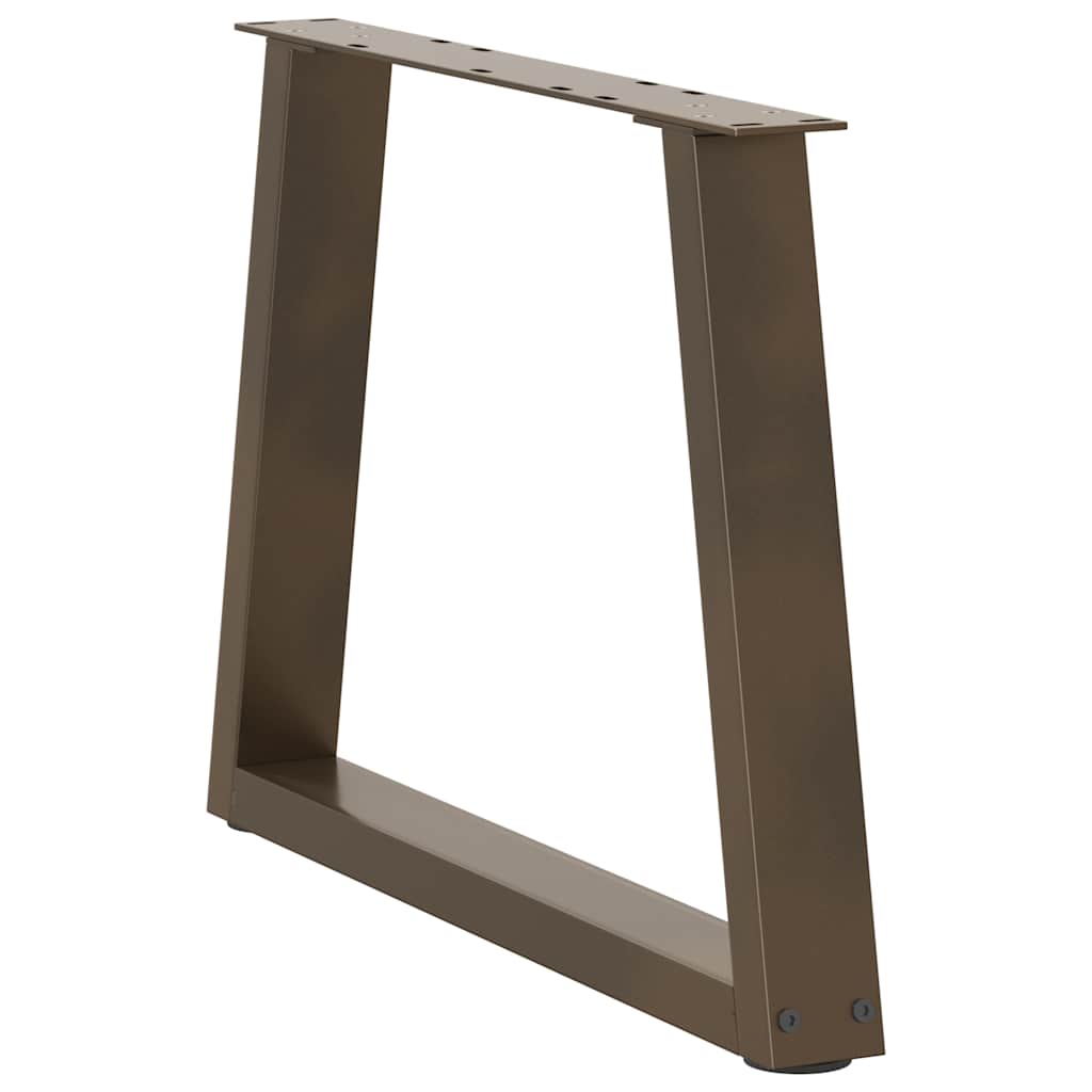 Couchtischbeine V-Form 2 Stück Naturstahl 60x(42-43,3) cm Stahl