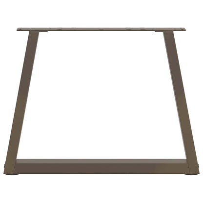 Couchtischbeine V-Form 2 Stück Naturstahl 60x(42-43,3) cm Stahl