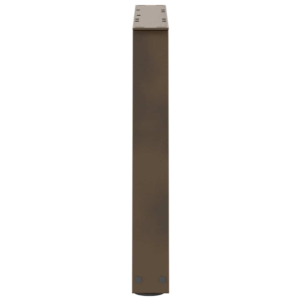 Couchtischbeine V-Form 2 Stück Naturstahl 60x(42-43,3) cm Stahl