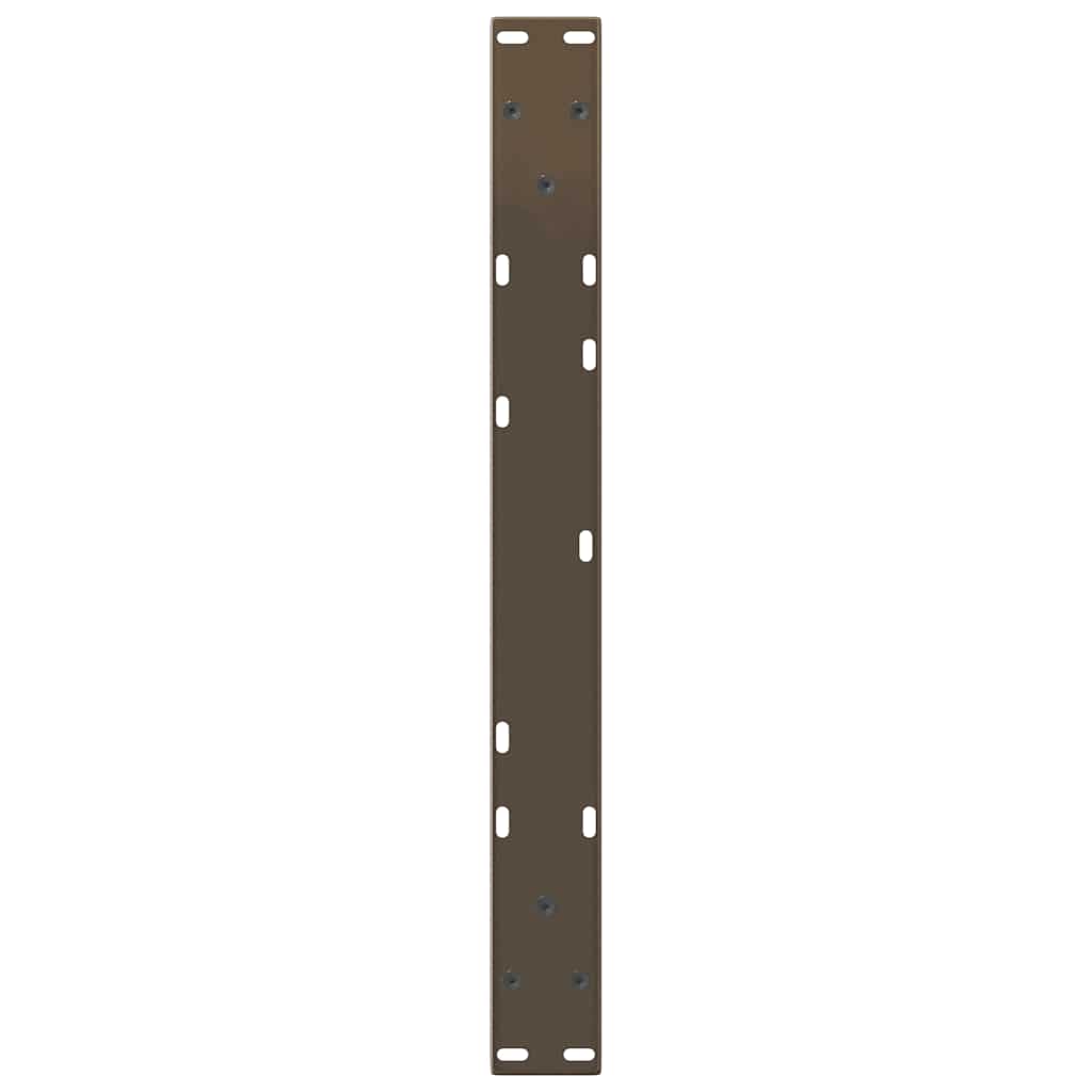 Couchtischbeine V-Form 2 Stück Naturstahl 60x(42-43,3) cm Stahl