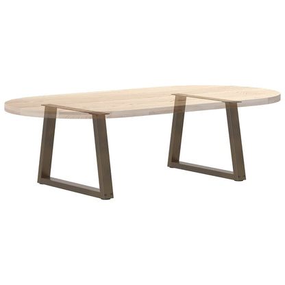 Couchtischbeine V-Form 2 Stück Naturstahl 60x(42-43,3) cm Stahl