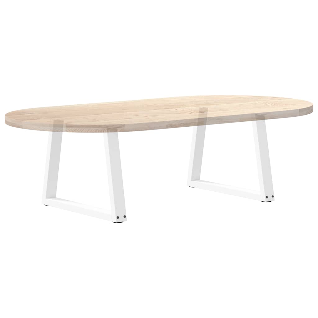 Couchtischbeine V-Form 2 Stück Weiß 70x(42-43,3) cm Stahl