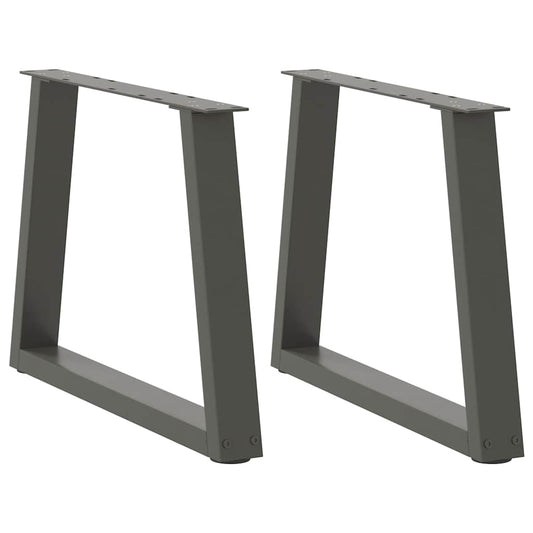 Couchtischbeine V-Form 2 Stück Anthrazit 70x(42-43,3) cm Stahl