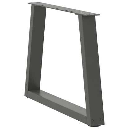 Couchtischbeine V-Form 2 Stück Anthrazit 70x(42-43,3) cm Stahl