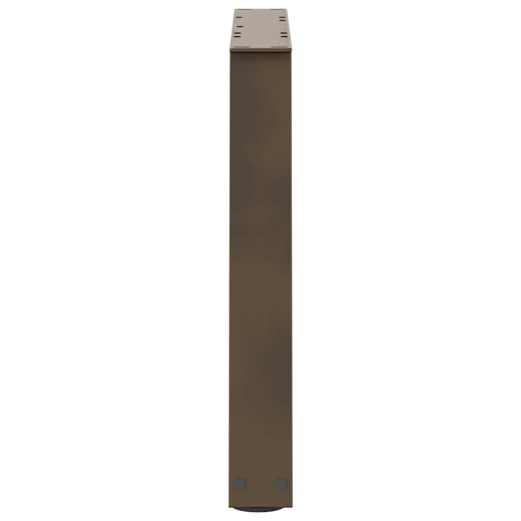 Couchtischbeine V-Form 2 Stück Naturstahl 70x(42-43,3) cm Stahl