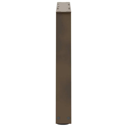 Couchtischbeine V-Form 2 Stück Naturstahl 70x(42-43,3) cm Stahl