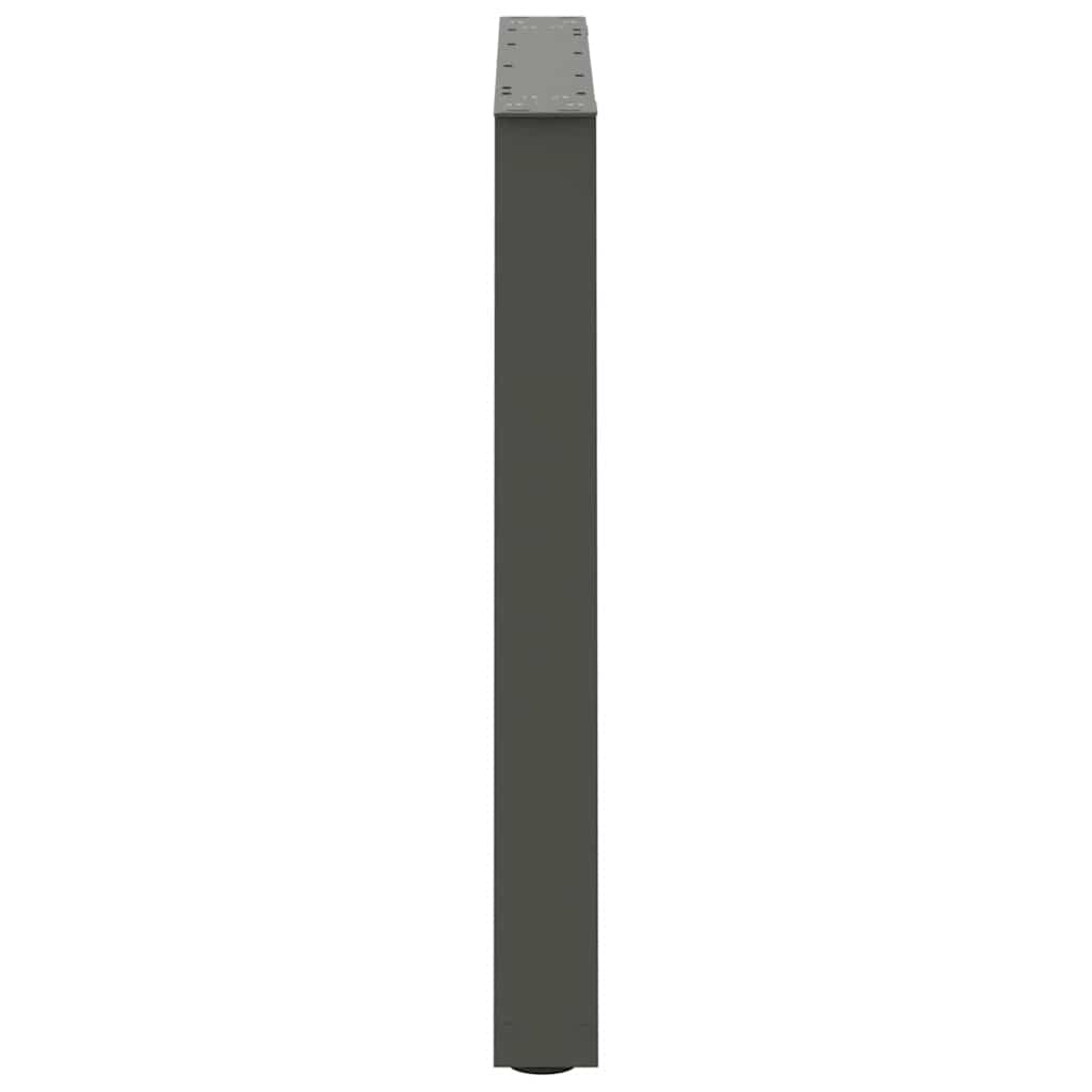 Spisebordsben V-Shape 2 Stk Antracit 70x(72-73,3) cm Stål