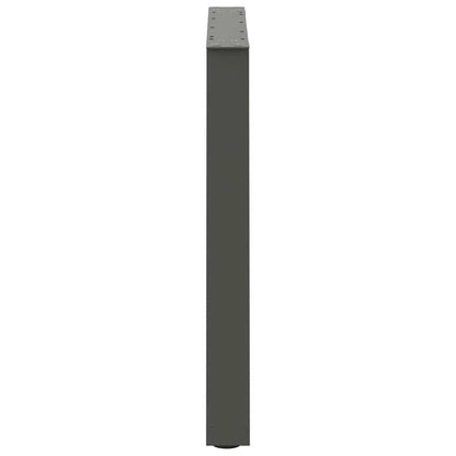 Spisebordsben V-Shape 2 Stk Antracit 70x(72-73,3) cm Stål