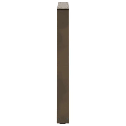 Esstisch Beine V-Form 2 Stück Naturstahl 70x(72-73,3) cm Stahl