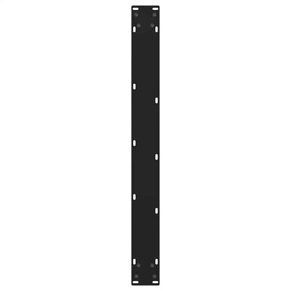 Esstischbeine V-Form 2 Stück Schwarz 80x(72-73,3) cm Stahl