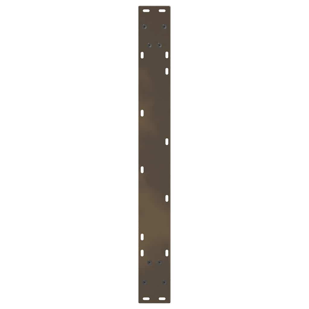 Esstischbeine V-Form 2 Stück Naturstahl 80x(72-73,3) cm Stahl