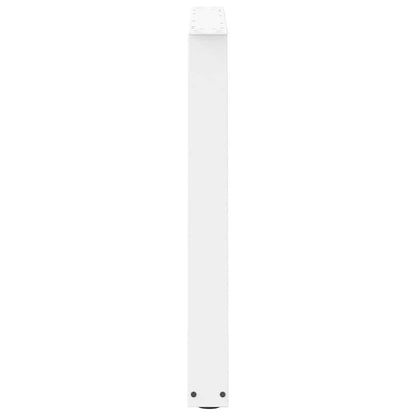 Esstischbeine V-Form 2 Stück Weiß 90x(72-73,3) cm Stahl