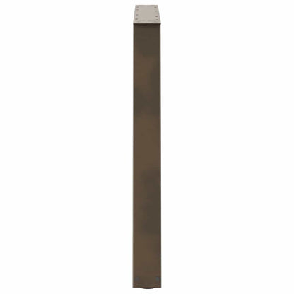 Esstisch Beine V-Form 2 Stück Naturstahl 90x(72-73,3) cm Stahl