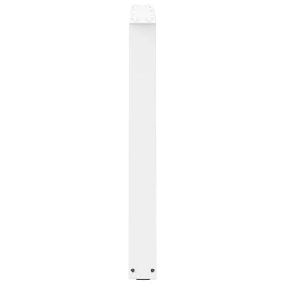 Esstischbeine V-Form 2 Stück Weiß 100x(72-73,3) cm Stahl