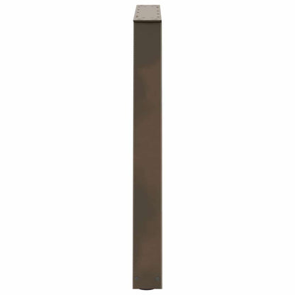 Esstischbeine V-Form 3 Stück Naturstahl 70x(72-73,3) cm Stahl