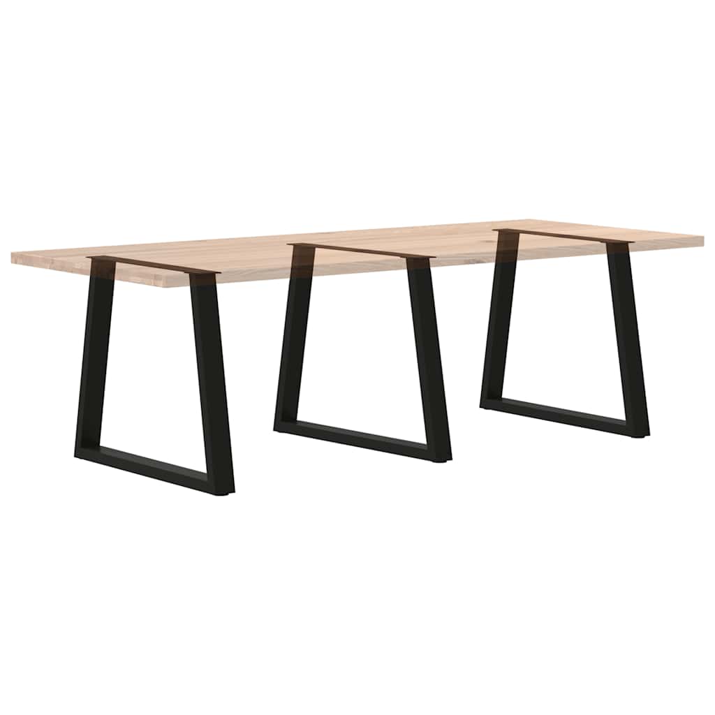 Esstisch Beine V-Form 3 Stück Schwarz 80x(72-73,3) cm Stahl