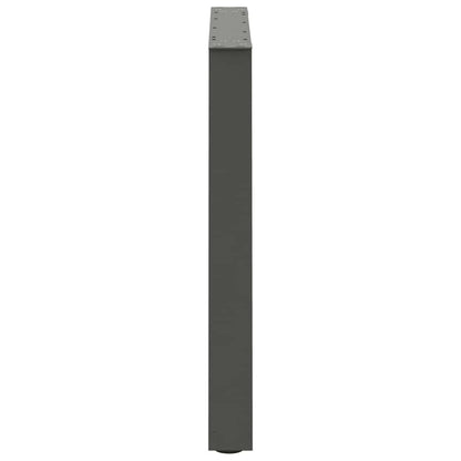 Spisebordsben V-Shape 3 Stk Antracit 80x(72-73,3) cm Stål