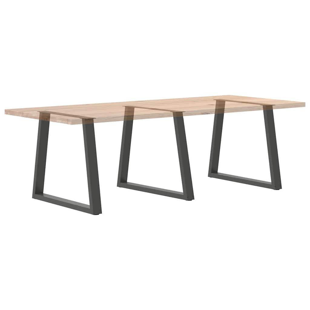 Spisebordsben V-Shape 3 Stk Antracit 80x(72-73,3) cm Stål