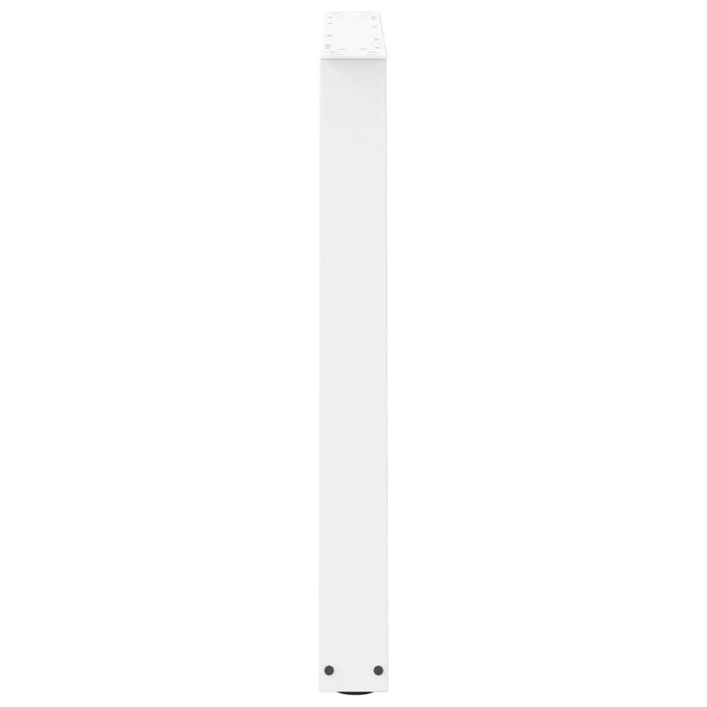 Spisebordsben V-form 3 stk hvid 100x(72-73,3) cm stål
