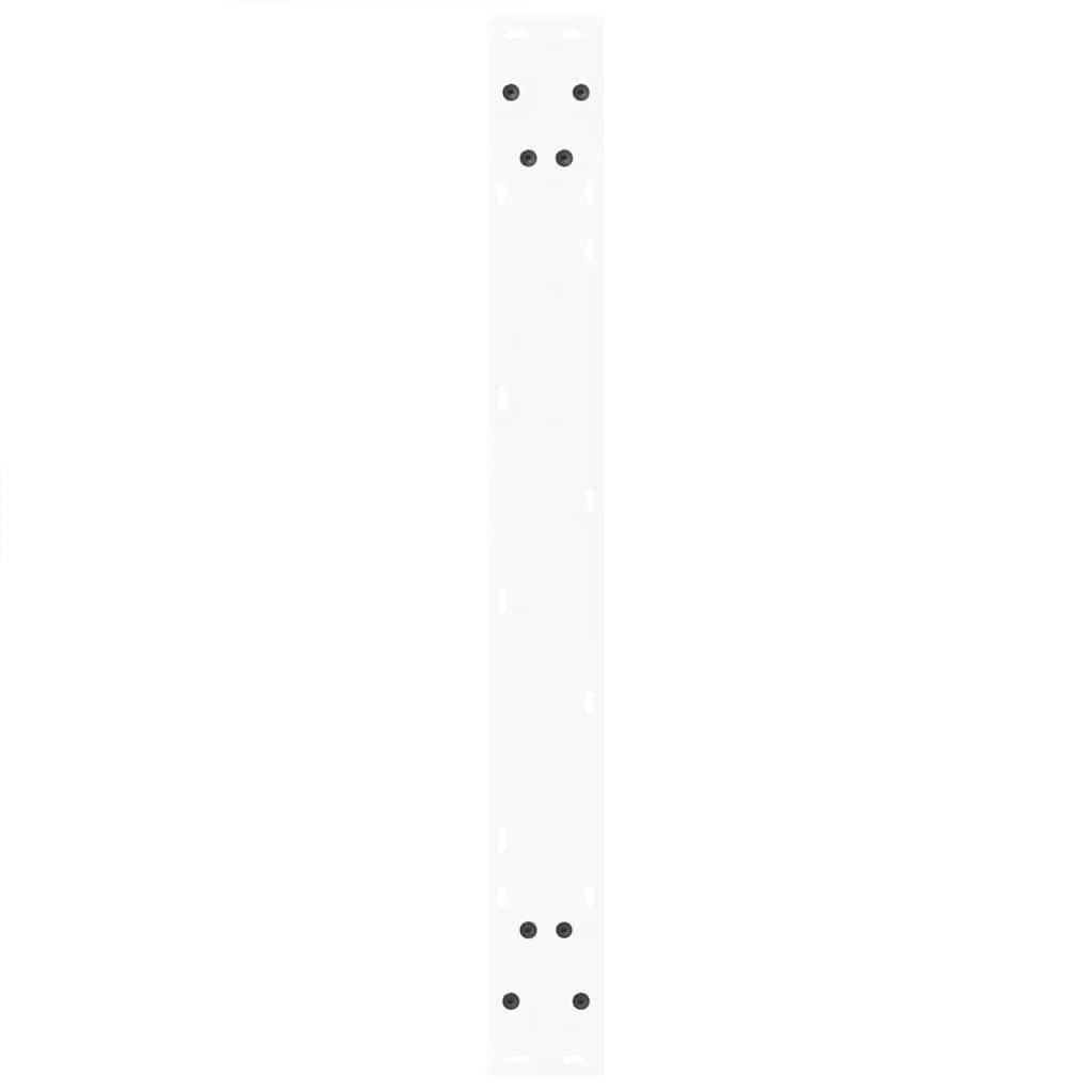 Spisebordsben V-form 3 stk hvid 100x(72-73,3) cm stål