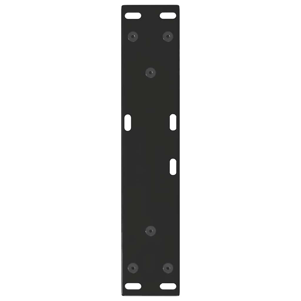 Couchtischbeine V-Form 2 Stück Schwarz 30x(30-31,3) cm Stahl