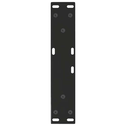 Couchtischbeine V-Form 2 Stück Schwarz 30x(30-31,3) cm Stahl