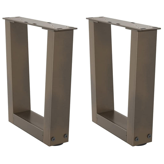 Couchtischbeine V-Form 2 Stück Naturstahl 30x(30-31,3) cm Stahl