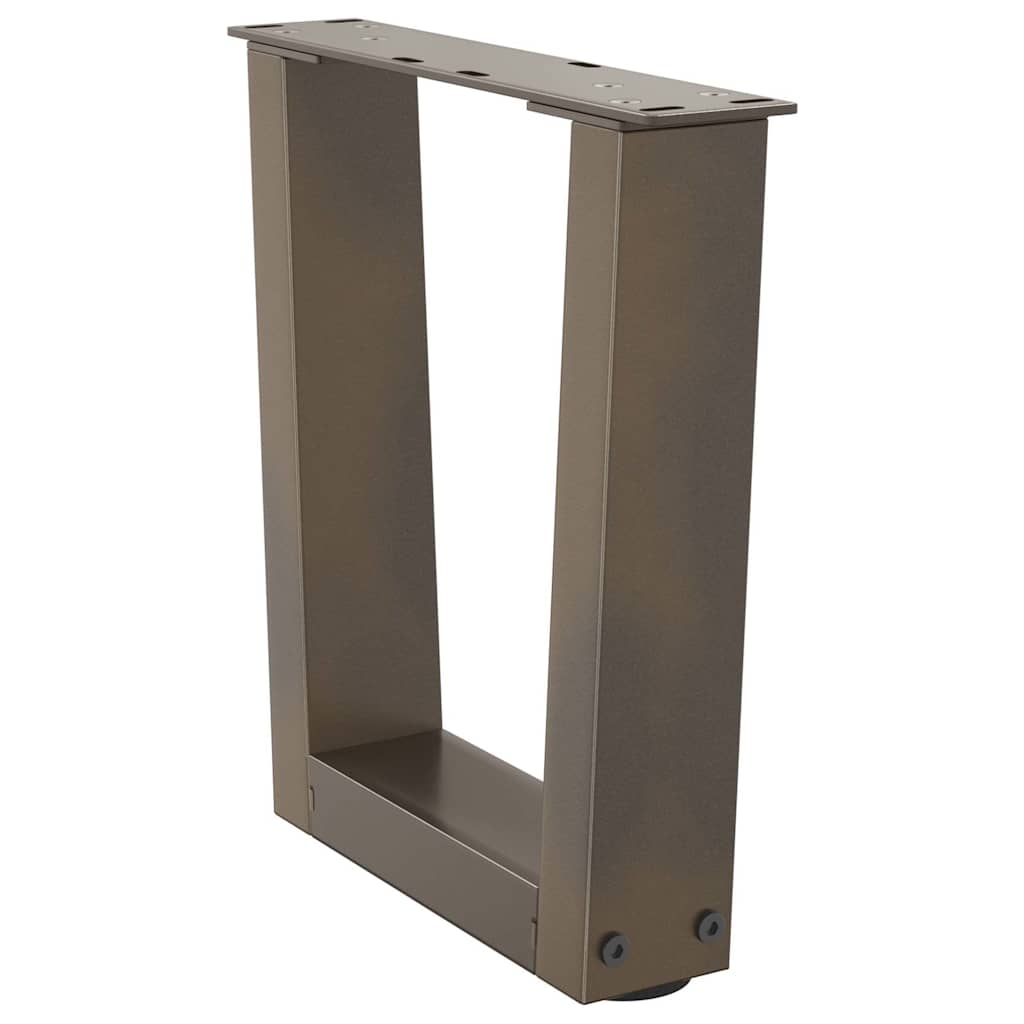 Couchtischbeine V-Form 2 Stück Naturstahl 30x(30-31,3) cm Stahl