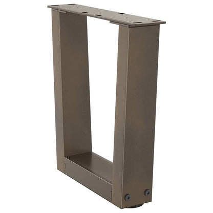 Couchtischbeine V-Form 2 Stück Naturstahl 30x(30-31,3) cm Stahl