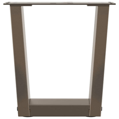Couchtischbeine V-Form 2 Stück Naturstahl 30x(30-31,3) cm Stahl
