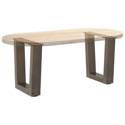 Couchtischbeine V-Form 2 Stück Naturstahl 30x(30-31,3) cm Stahl