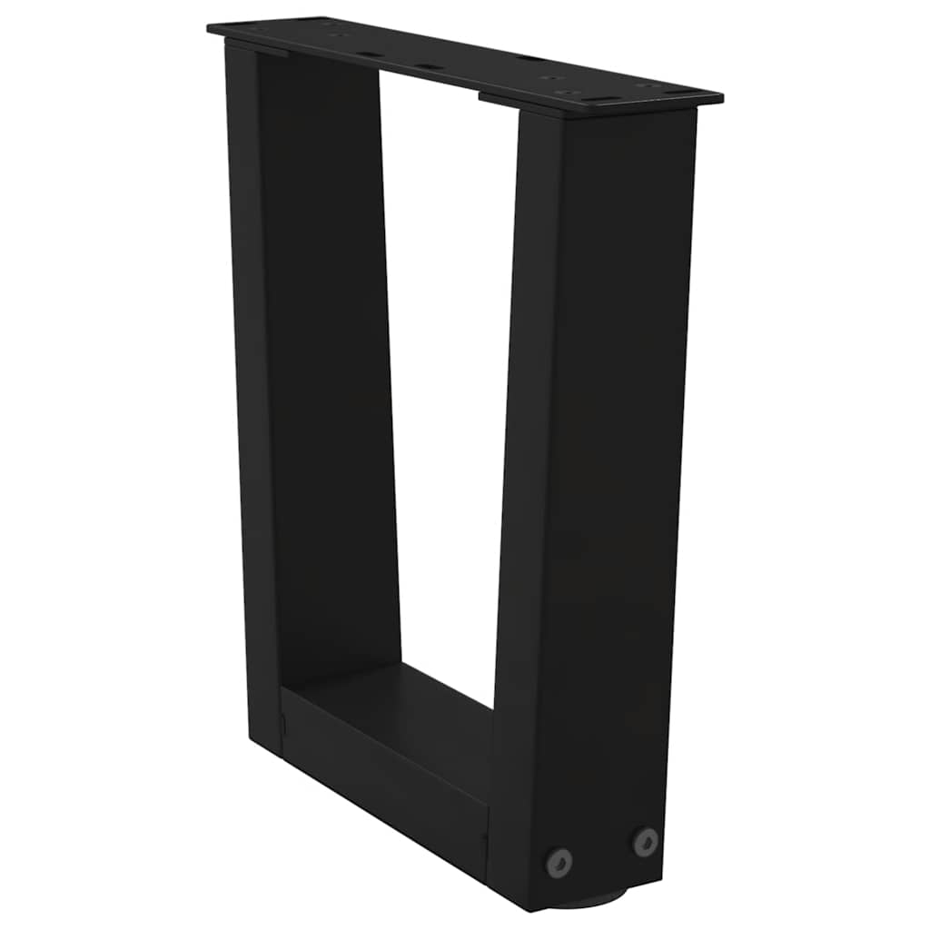 Couchtischbeine V-Form 2 Stück Schwarz 40x(30-31,3) cm Stahl