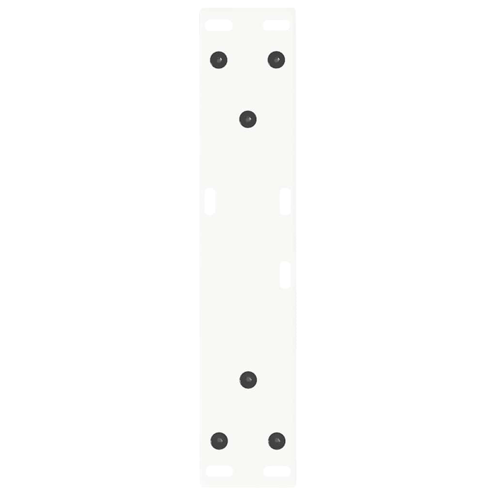 Couchtischbeine V-Form 2 Stück Weiß 40x(30-31,3) cm Stahl