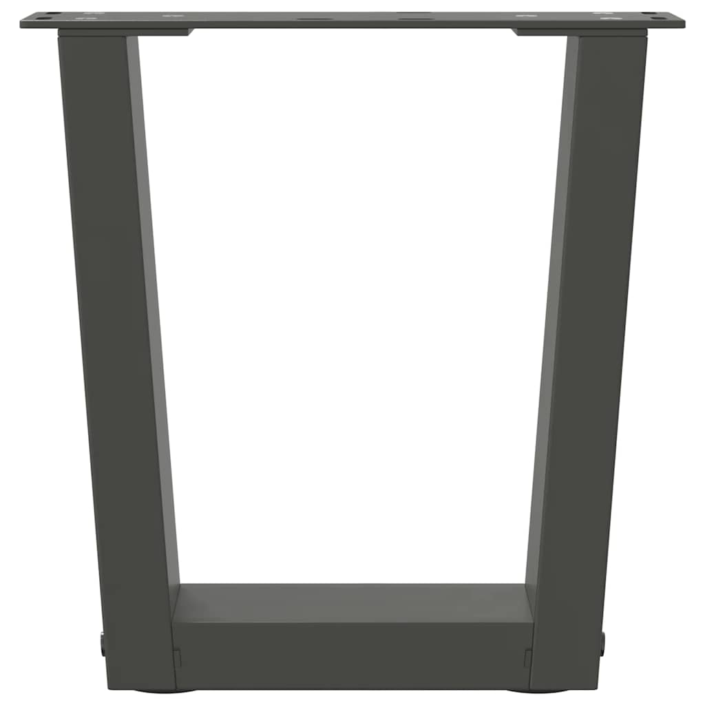 Couchtischbeine V-Form 2 Stück Anthrazit 40x(30-31,3) cm Stahl