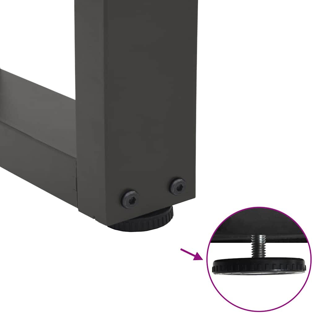 Couchtischbeine V-Form 2 Stück Anthrazit 40x(30-31,3) cm Stahl