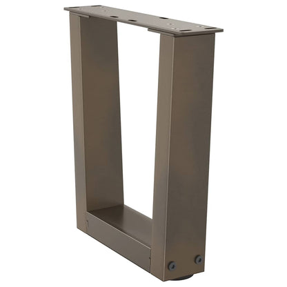 Couchtischbeine V-Form 2 Stück Naturstahl 40x(30-31,3) cm Stahl