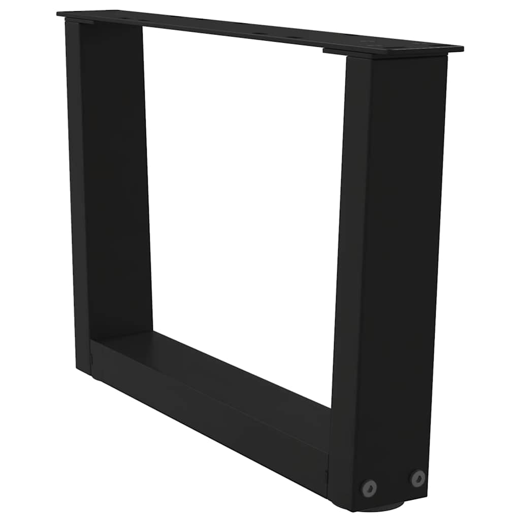 Couchtischbeine V-Form 2 Stück Schwarz 50x(30-31,3) cm Stahl