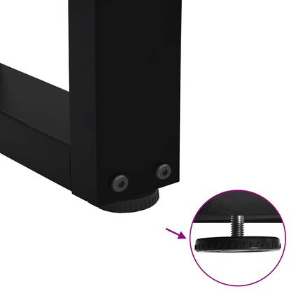 Couchtischbeine V-Form 2 Stück Schwarz 50x(30-31,3) cm Stahl